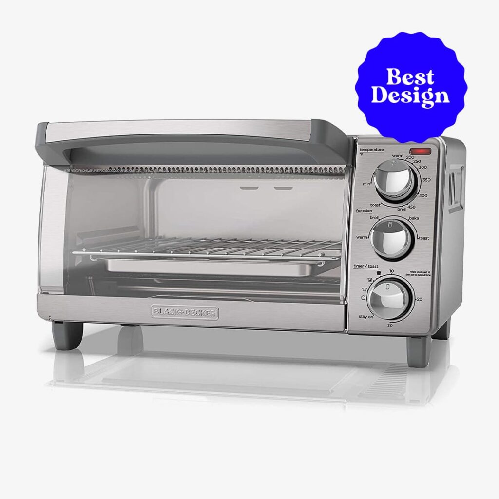 Best 2 in 1 Toaster Oven 4 Slice Toaster Oven by Black Decker