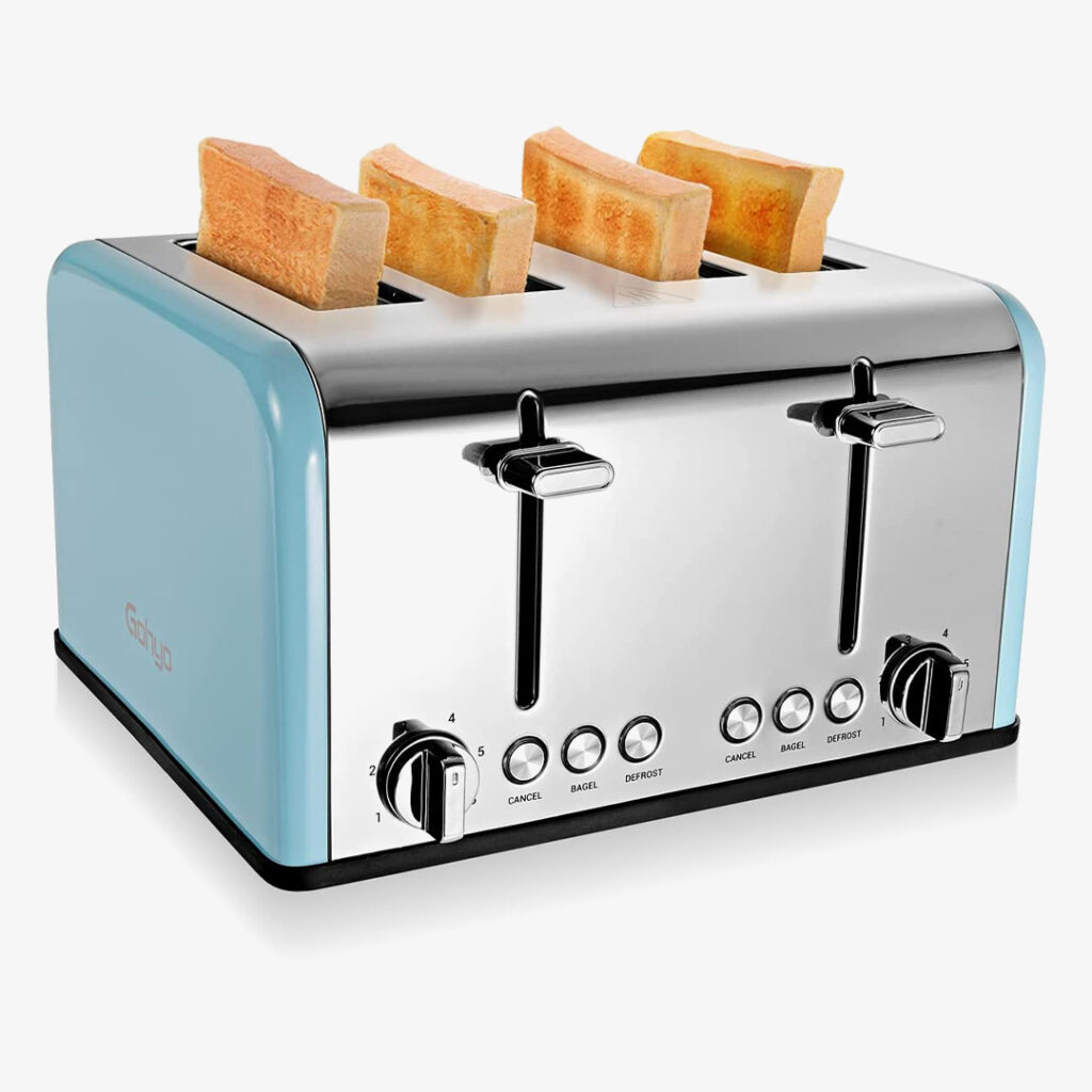 Blue Toaster 4 Slice by Gohyo