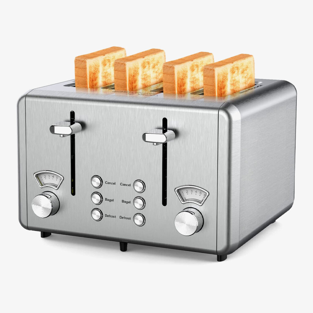 Whall Stainless Steel 4 Slice Toaster