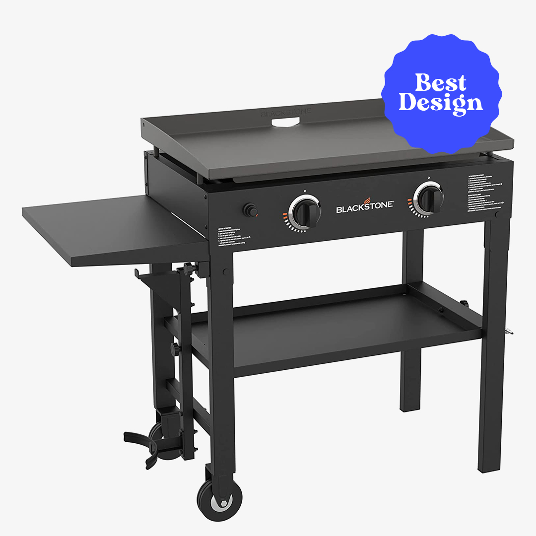 Blackstone Flat Top Electric Outdoor Grill with Griddle 2 Burner Propane Fuelled Rear