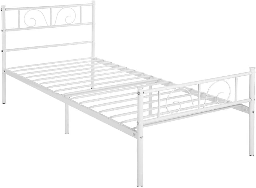 GIME White Twin Size Bed Frames