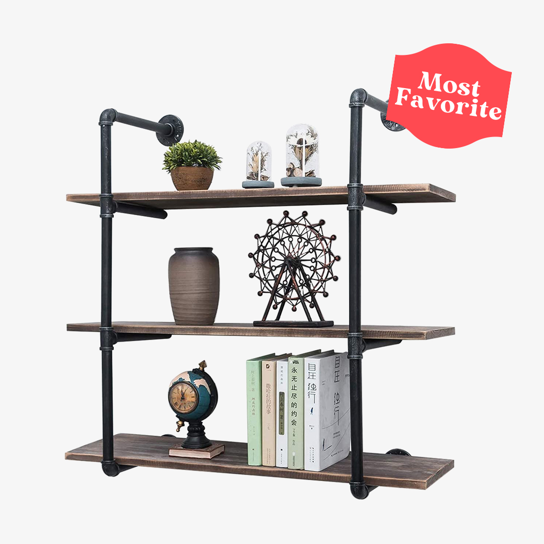 Industrial Pipe Shelving Wall Mounted most favosite