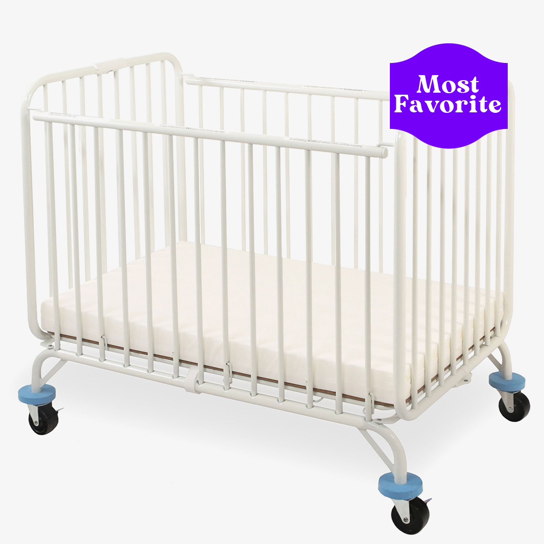 L.A. Baby Deluxe Holiday Mini Metal Crib