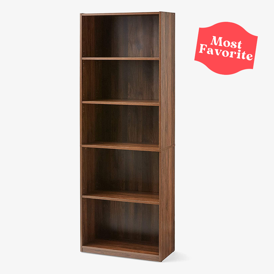 Mainstay Wood Bookcase Tall Book Shelves 5 most favorite