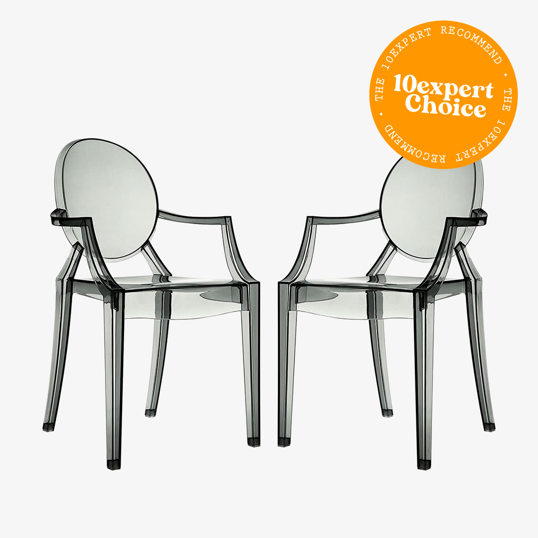 Modway Lucite Chairs - Two Dining Armchairs