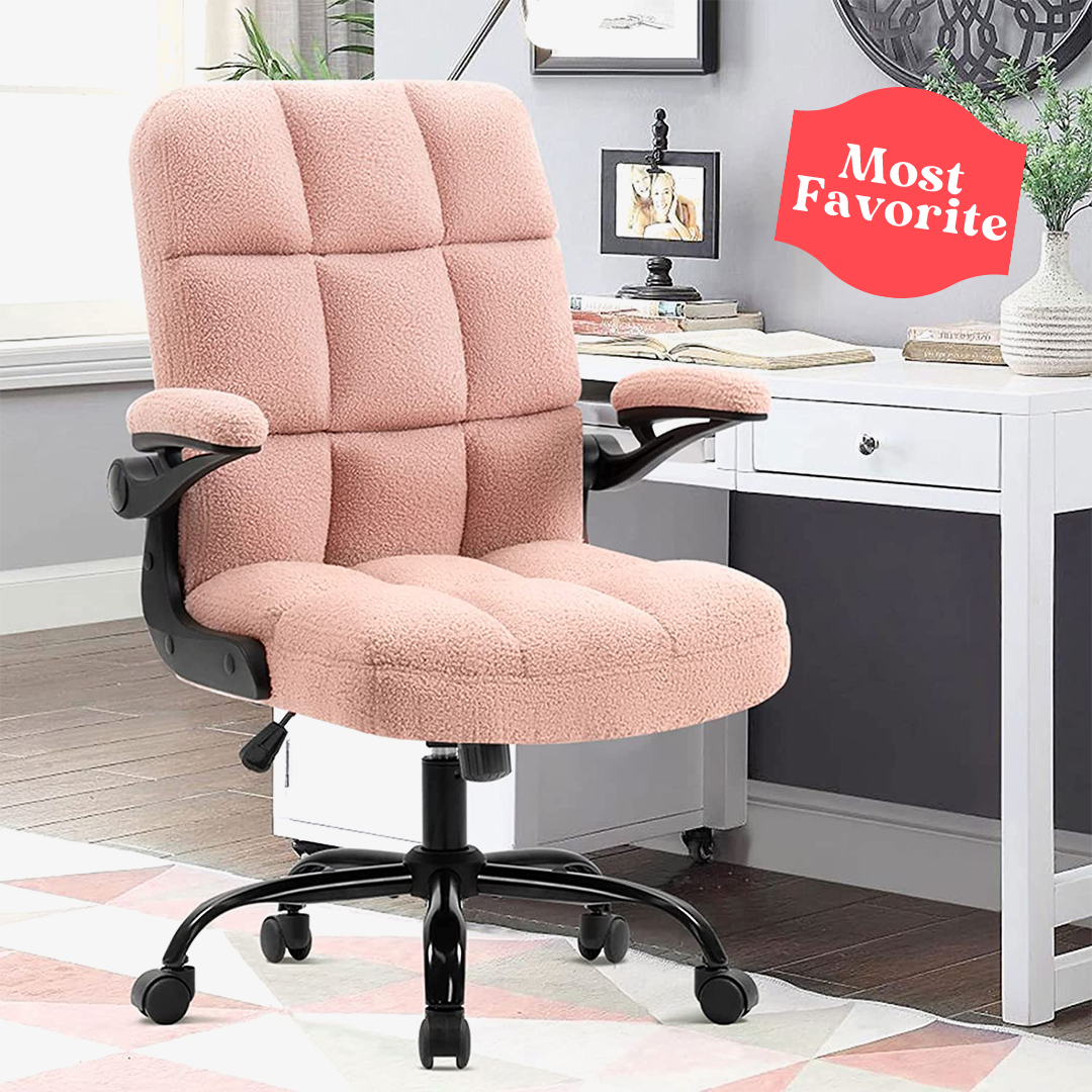 SEATZONE Pink Office Chair