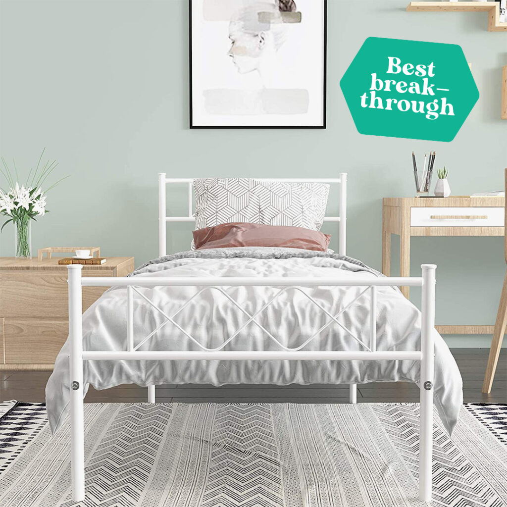 Weehom Twin Size Metal Bed Frame