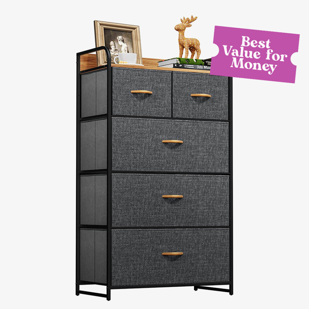 YITAHOME Fabric Dresser with 5 Drawers