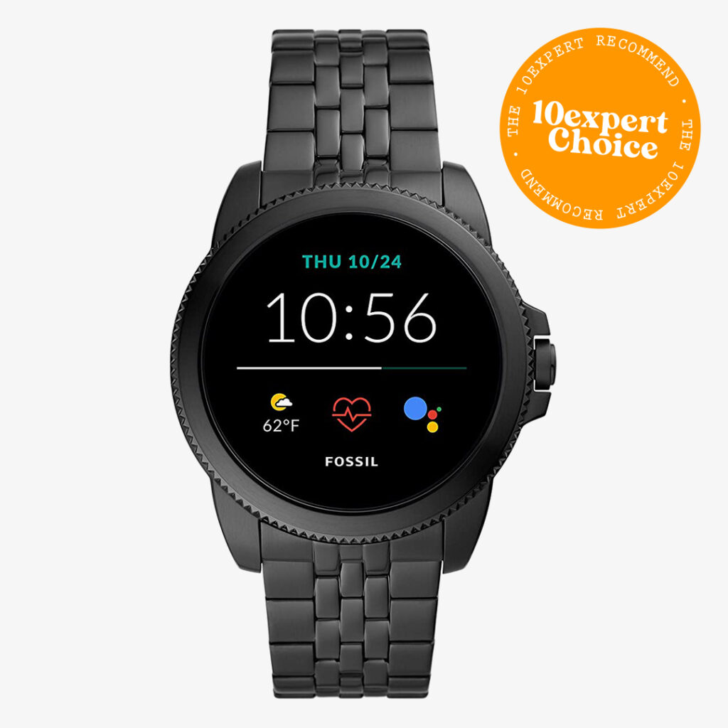 Luxury smartwatch : Fossil Men's Gen 5E 44mm Stainless Steel Touchscreen Smartwatch