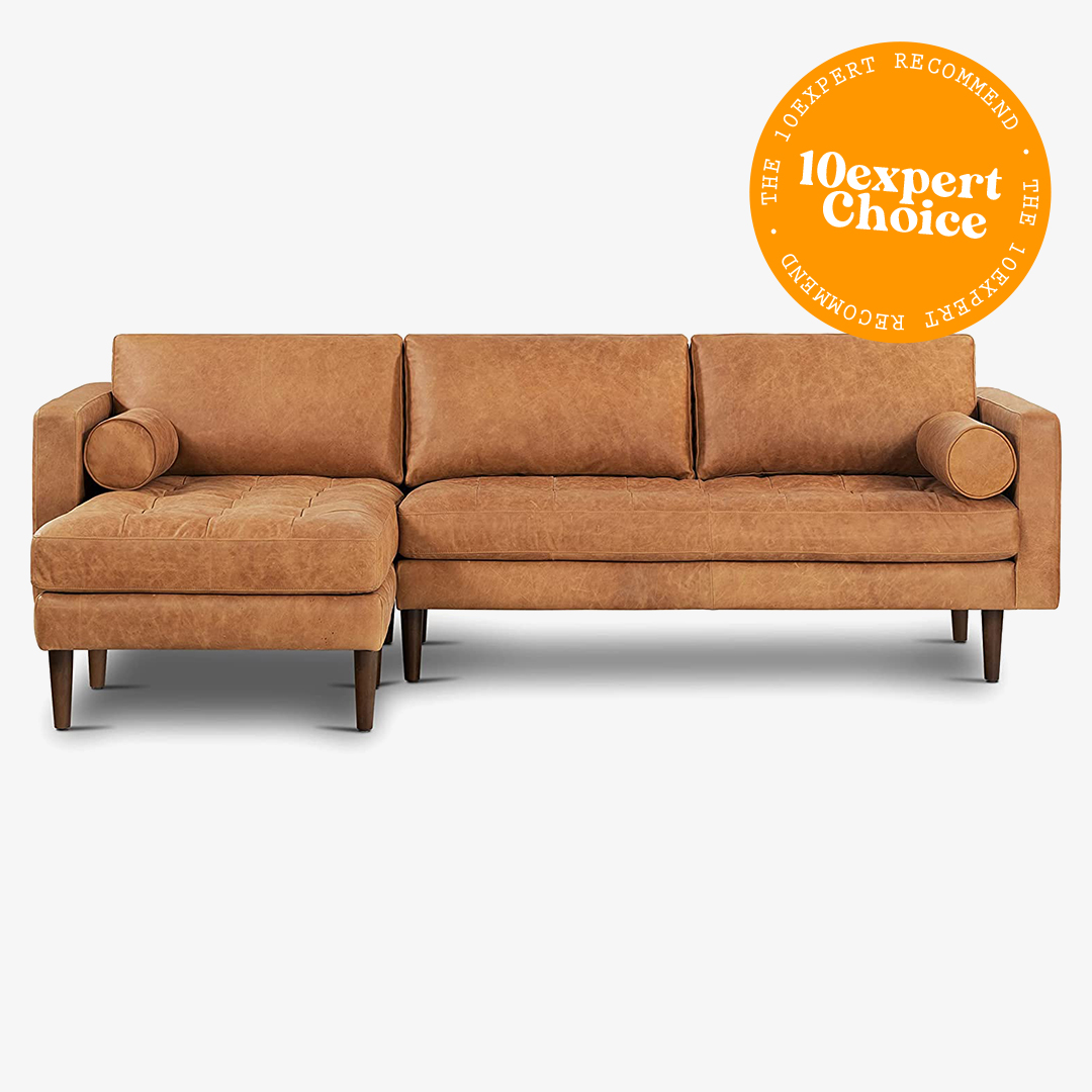 10expert choice POLY BARK Napa Leather Couch