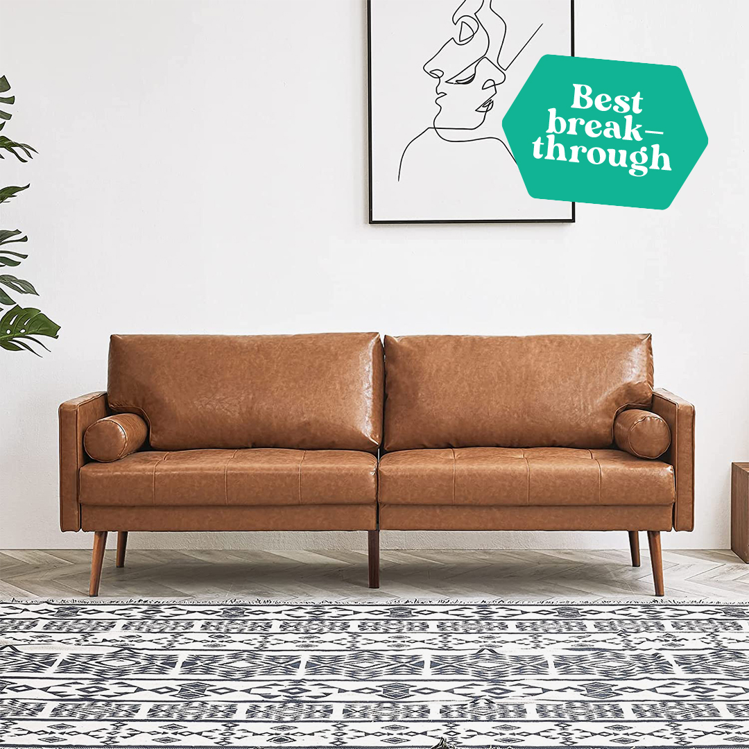 Best Breakthrough Vonanda Faux Leather Sofa Couch
