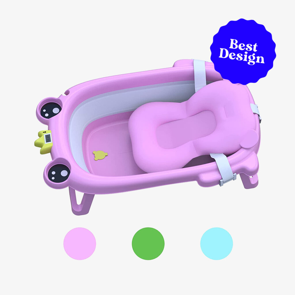 Best Design Newborn Essentials Portable Bathtub with Temperature Sensor