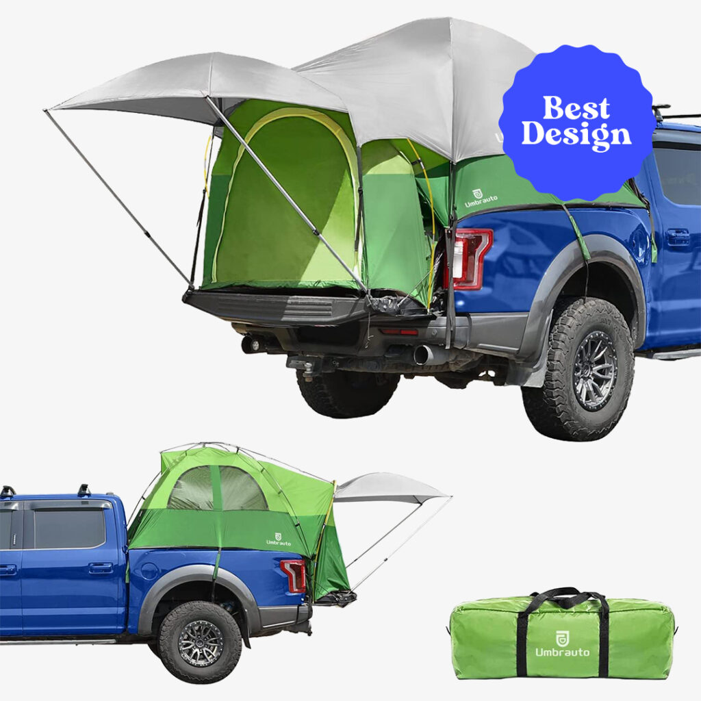 Best Design Umbrauto Truck Bed Tent Waterproof PU3000 Double Layer