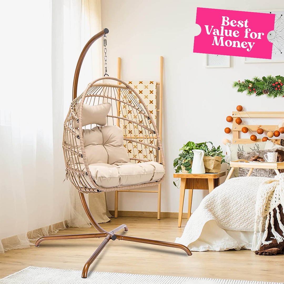 Best Value For Money NICESOUL Hanging Rattan Chair