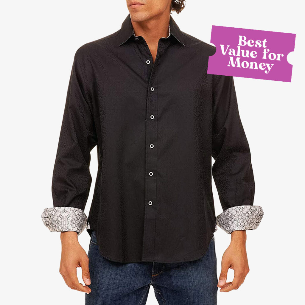 Black Long Sleeve Shirt Mens : Robert Graham Men’s Windsor Long-Sleeve Shirt