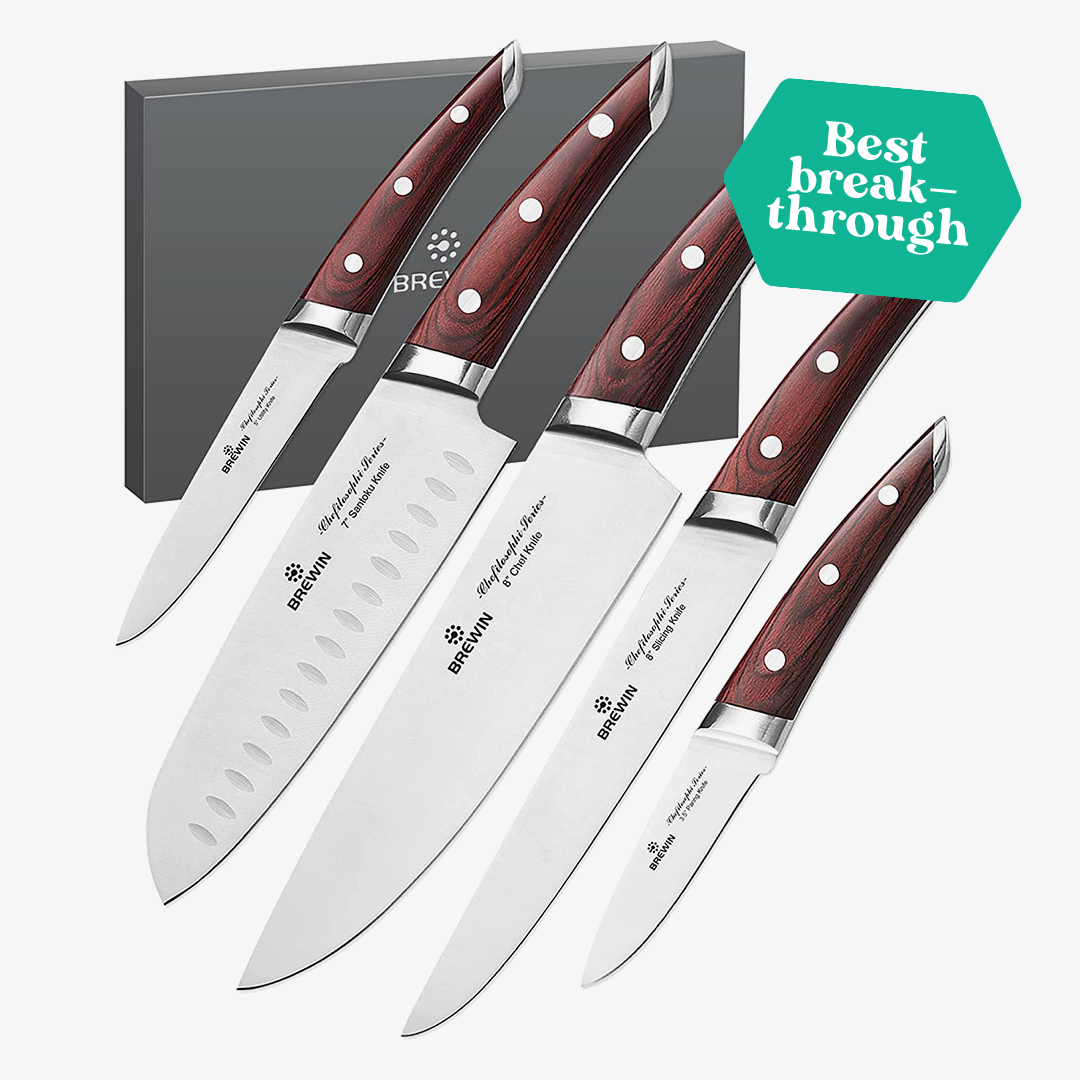 Brewin CHEFILOSOPHI Chef Knife Set 5pcs best breakthrough