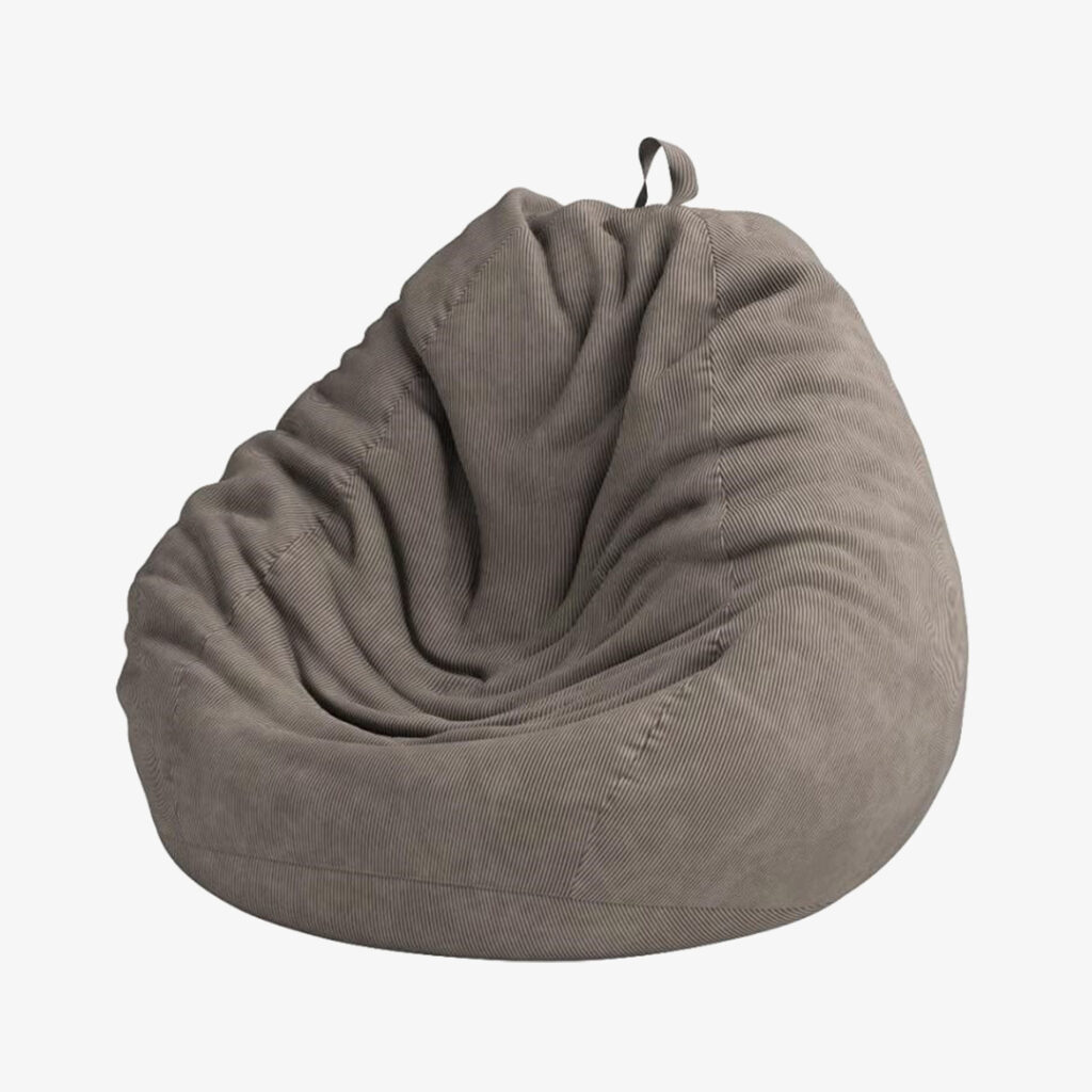Cozy Sofa Sack 6-Feet Bean Bag Chair Large Grey