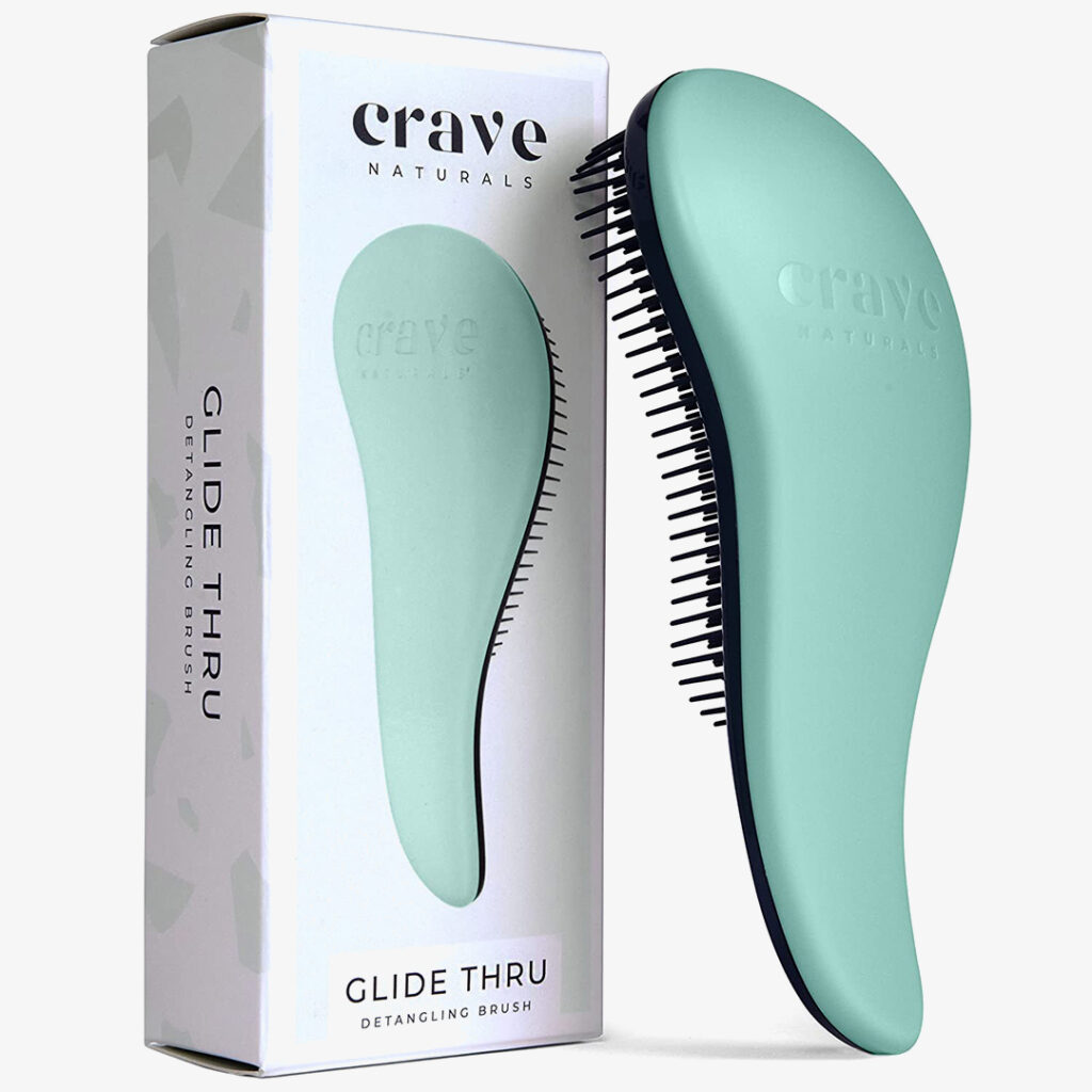 Crave Naturals Glide Thru Detangling brush for curly hair
