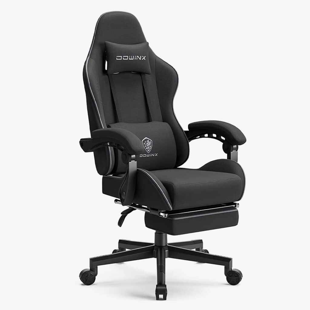 Dowinx Massage Gaming Chair with Pocket Spring Cushion