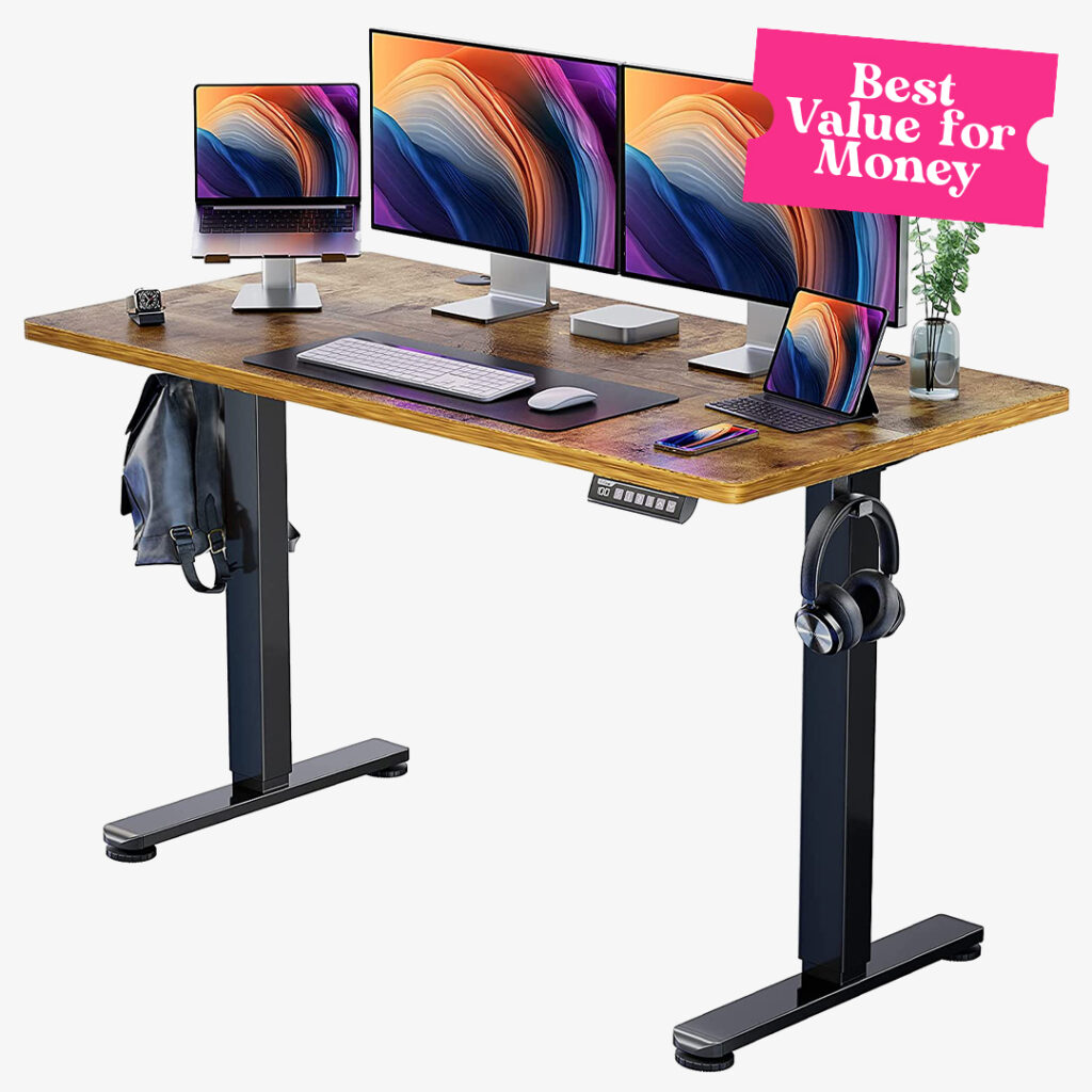 ErGear Height Adjustable Electric Wood Standing Desk