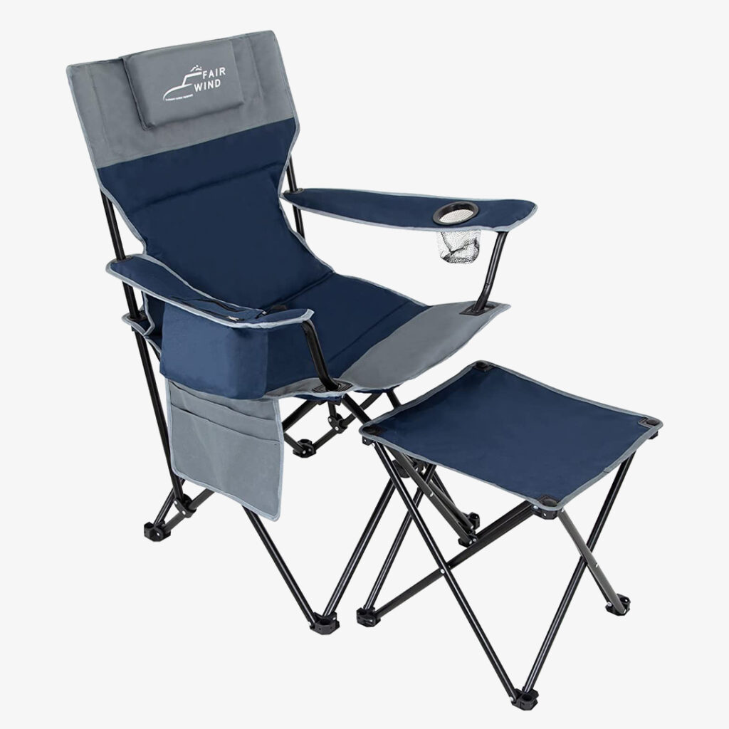 Fair Wind Camping Recliner Chair with Footrest