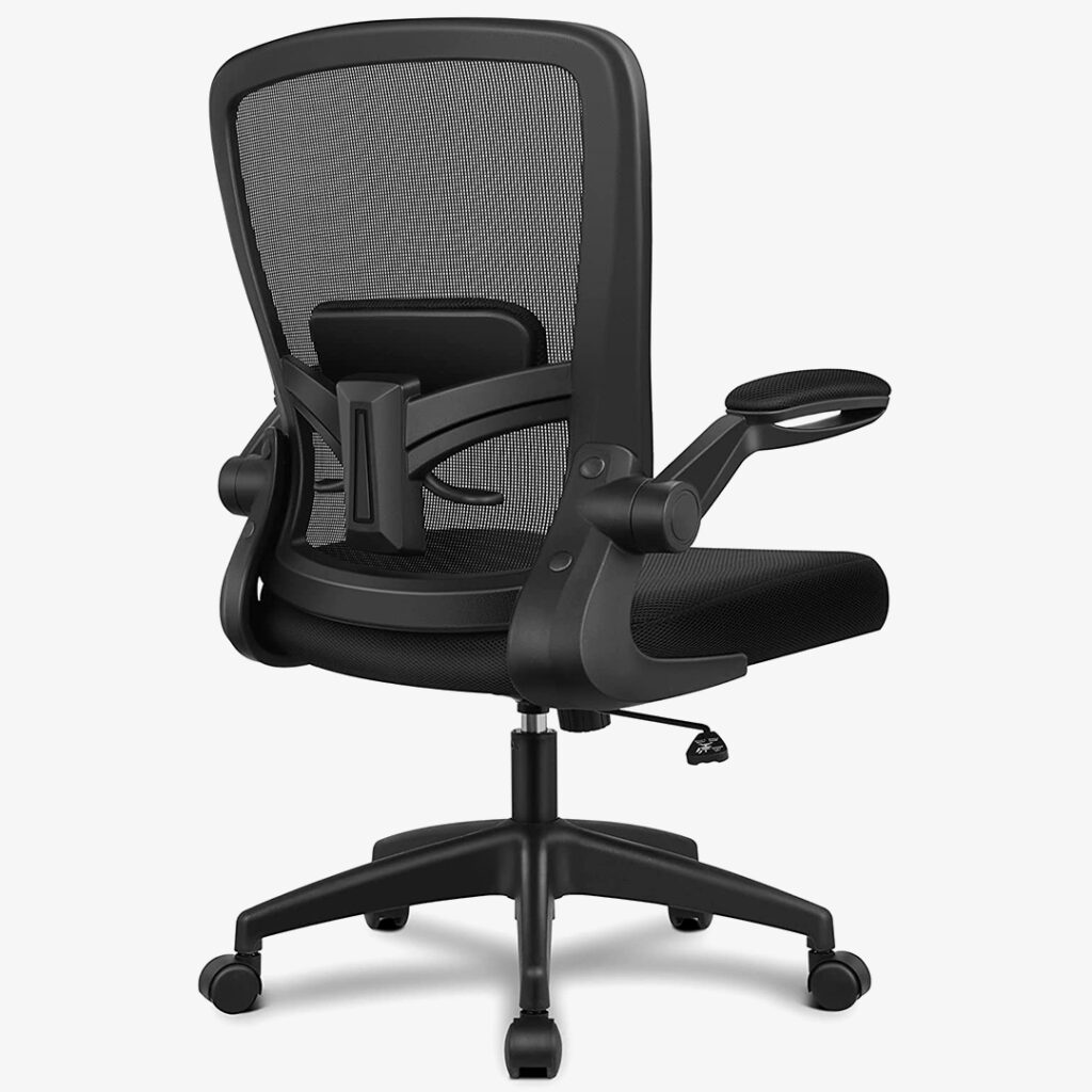 FelixKing Ergonomic Desk Chair with Adjustable High Back Lumbar Support Flip-up Armrests