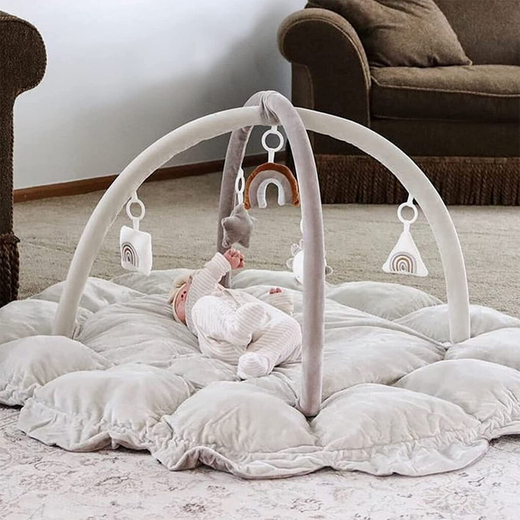 baby gym : Mallify 5-in-1 Thick & Plush Play Gym