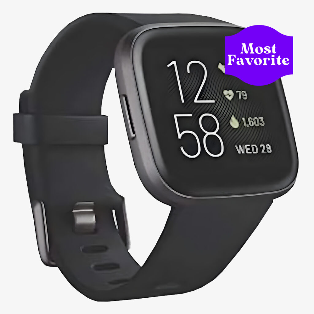 analog smartwatch: Fitbit Versa 2 Health and Fitness Smartwatch with Heart Rate
