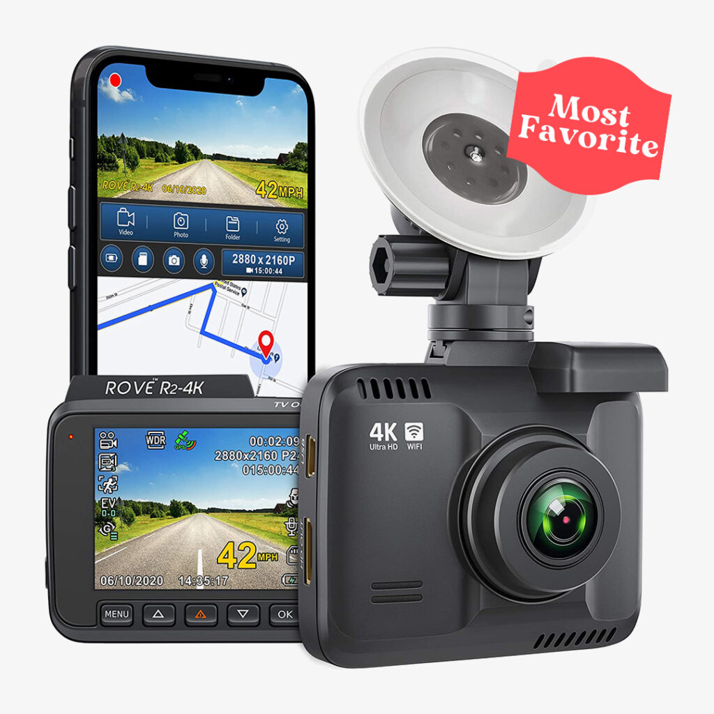 Most favorite Rove R2 4K Dash Cam Built in WiFi GPS with UHD 2160P