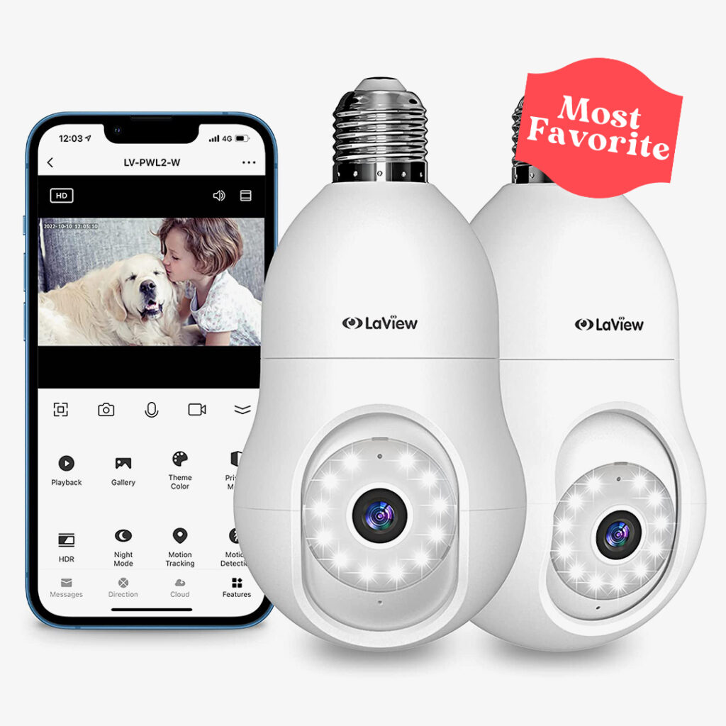 Most favorite LaView 4MP Bulb Security Camera 2