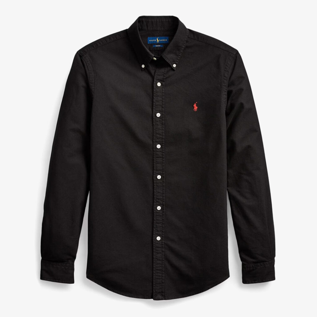 Black Long Sleeve Shirt Mens : POLO RALPH LAUREN Big & Tall Oxford Shirt
