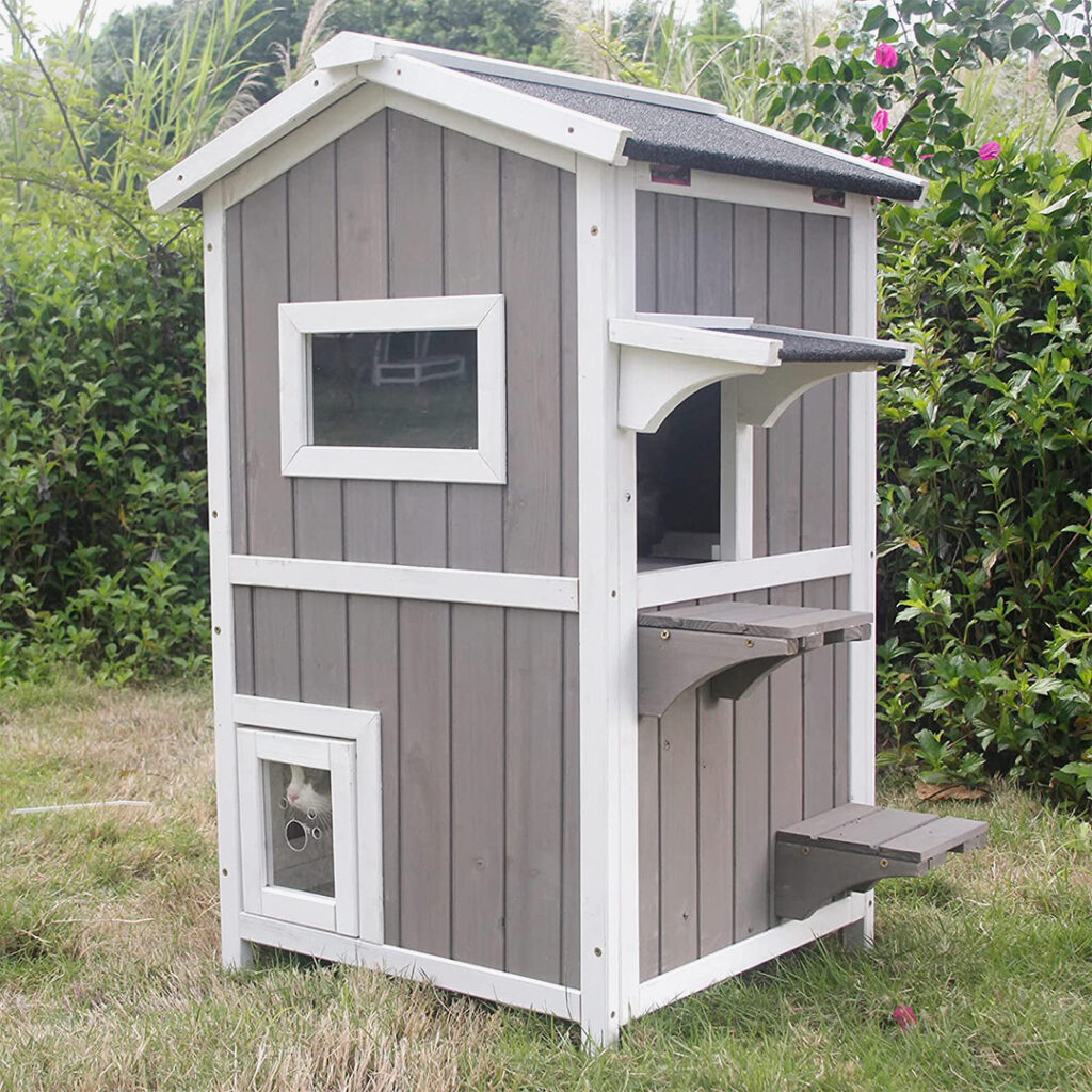 petsmart outdoor cat houses : PetsCosset Outdoor Cat House Shelter Weatherproof