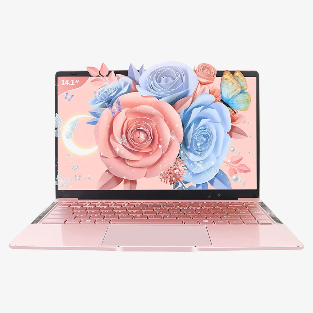 Best Pink Gaming Laptop : Rumtuk 14" Laptop Narrow-Bezel 