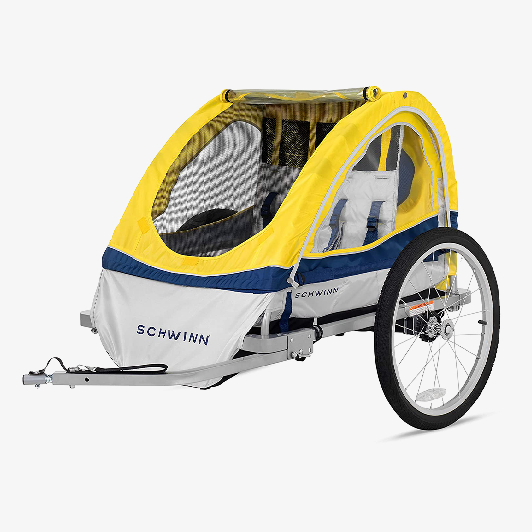 Schwinn Echo and Trailblazer Kid's Bike Trailer 2-in-1 Seat with Canopy 