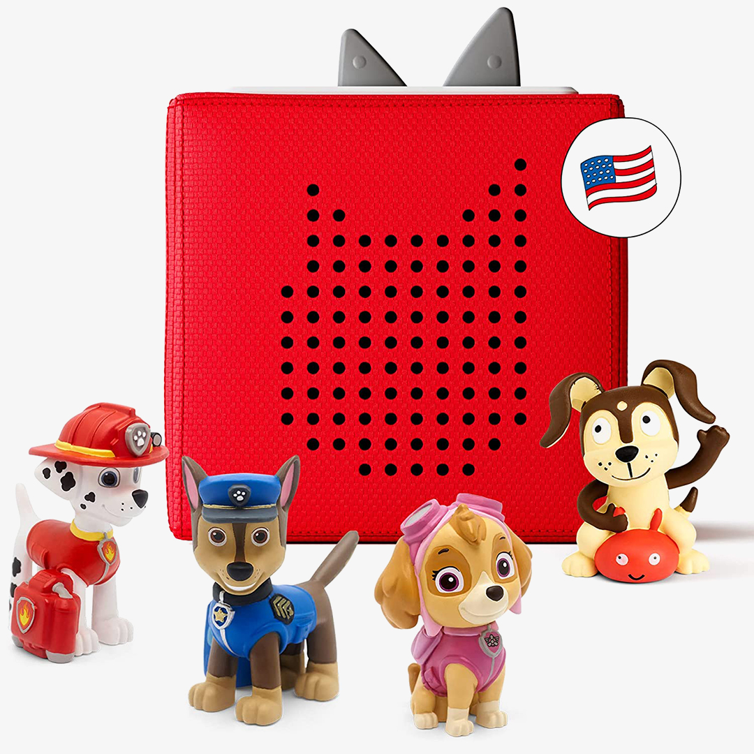 Toniebox Audio Player Starter Set with Chase, Skye, Marshall, and Playtime Puppy