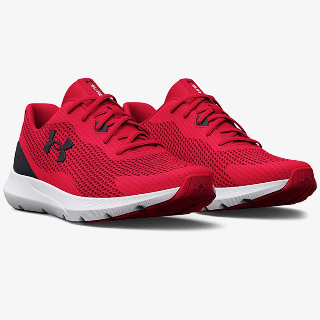 Men's Red Athletic Shoes  : Under Armour Men's Surge 3 Running Shoe
