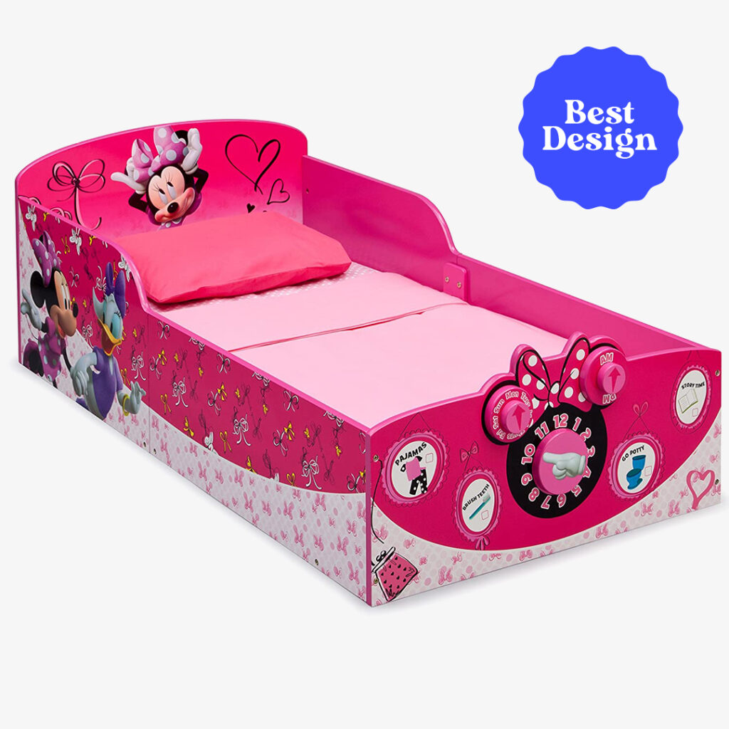 Minnie Mouse Delta Children Interactive Wood Toddler Bed