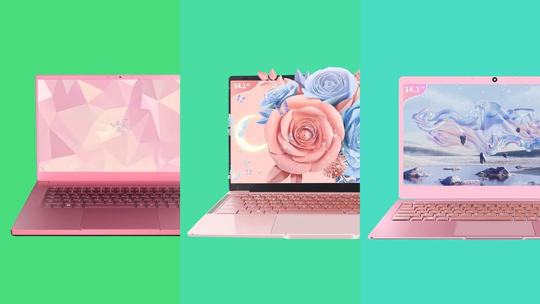 pink gaming laptop