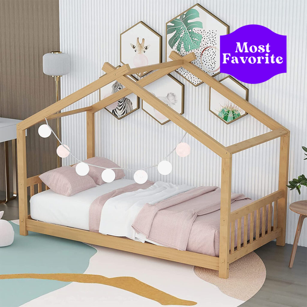 Harper & Bright Designs Twin House Bed for Kids