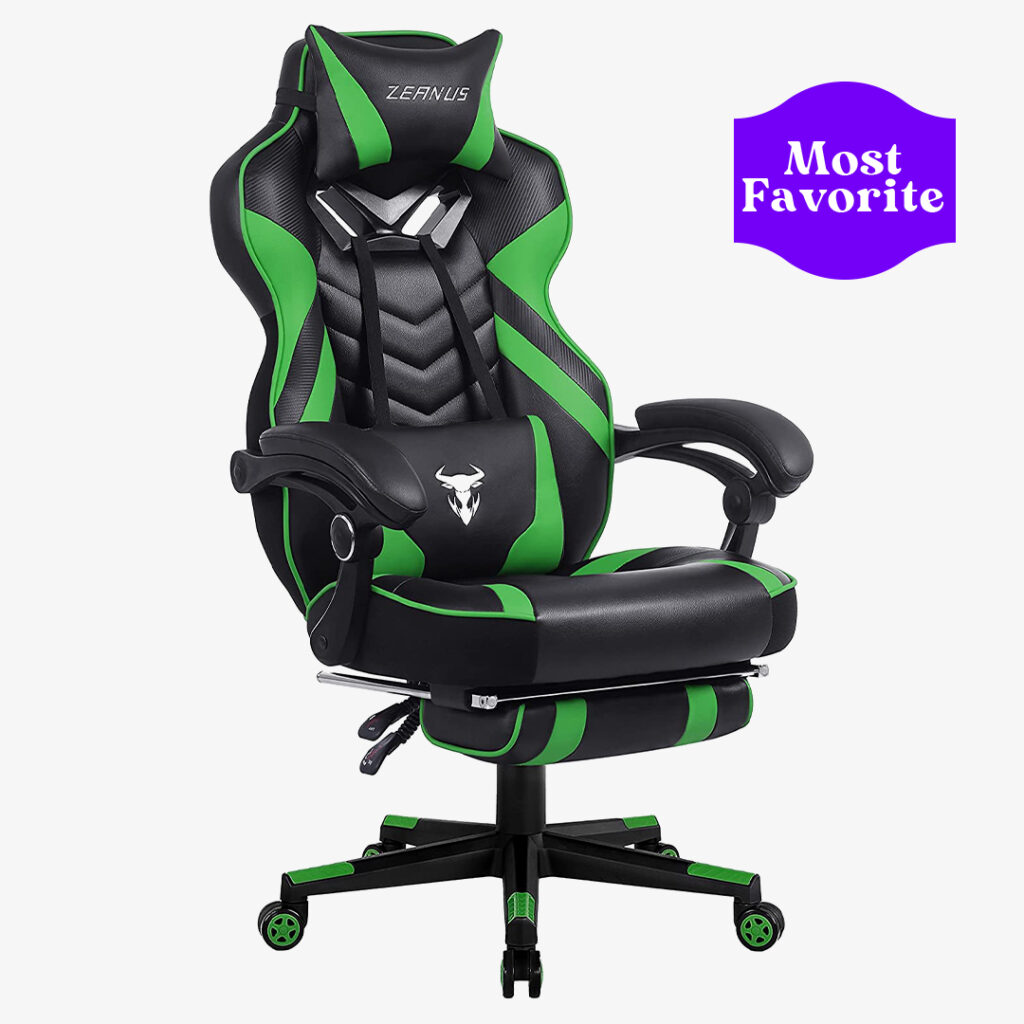 Zeanus Green Gaming Chair