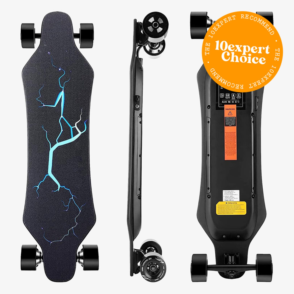 10Expert Caroma Electric Skateboards with Remote 900W Hub Motor Electric Longboard