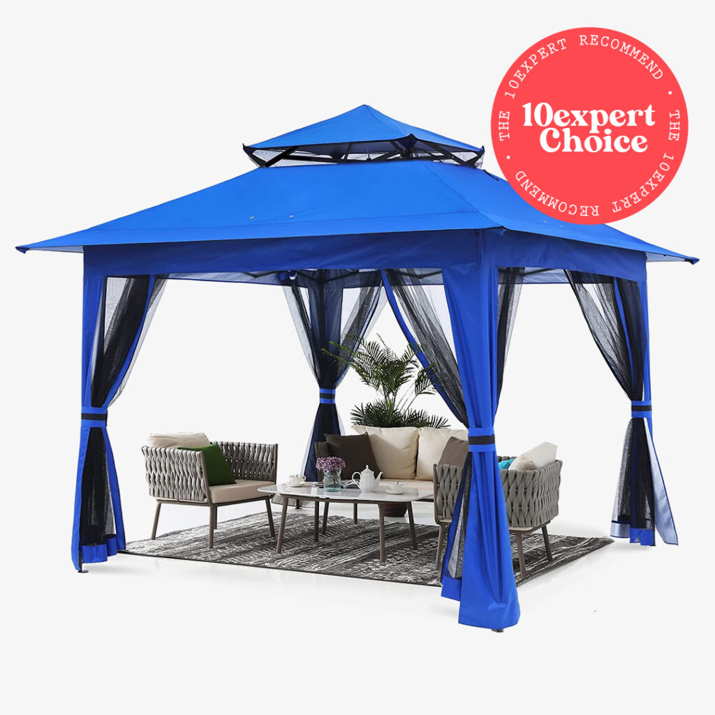 10expert choice ABCCANOPY Pop Up Gazebo 13x13 Outdoor Canopy Tent with Mosquito Netting for Patio Garden Backyard