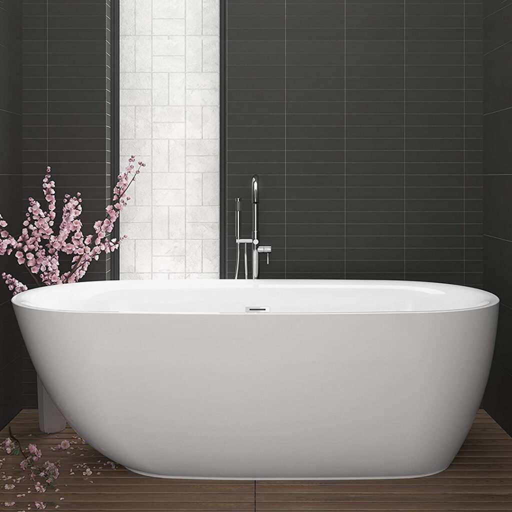 ANZZI Ami 67” Luxe Freestanding Soaker Tub