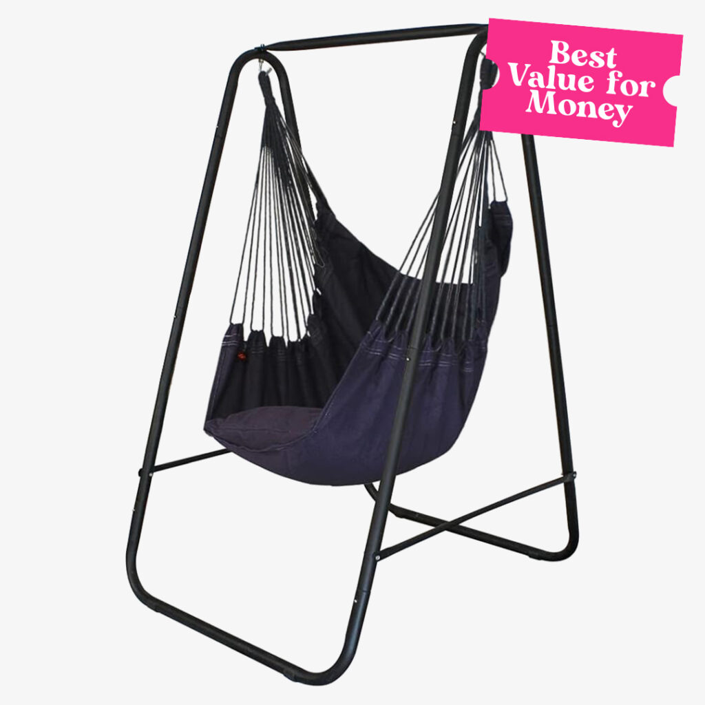 YUCAN Hammock Chair Stand with Hanging Swing Chair