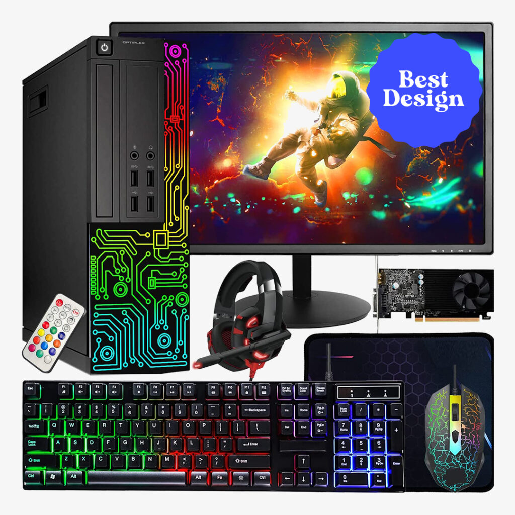 gaming pc bundle : Dell Gaming OptiPlex Desktop RGB Computer PC Intel Core i5
