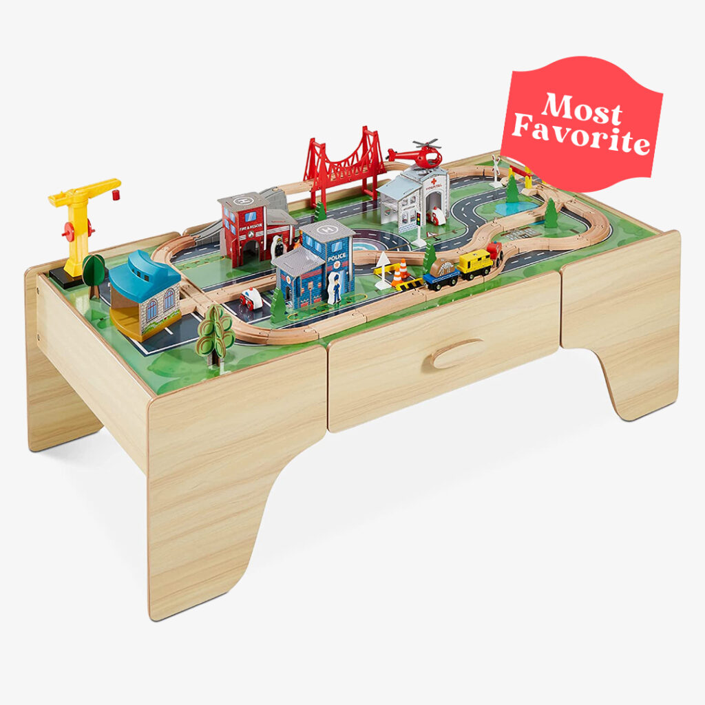 Best Choice Products 35-Piece Train Table