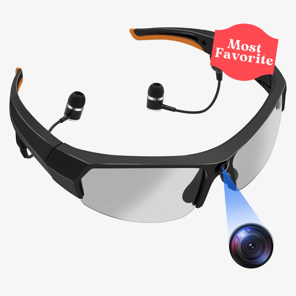 MostFAV YYCAMUS Camera Glasses 1080P Video Bluetooth Sunglasses for Men Camera Sunglasses