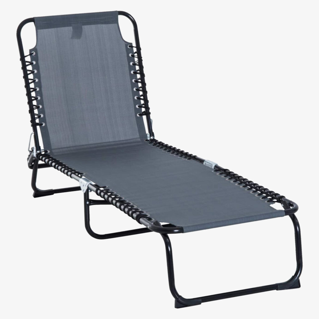 Outsunny Folding Chaise Lounge Pool Chairs