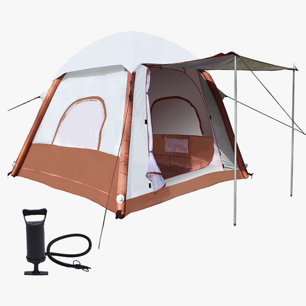 Inflatable Tent: Umbalir Inflatable Camping Tent with Pump
