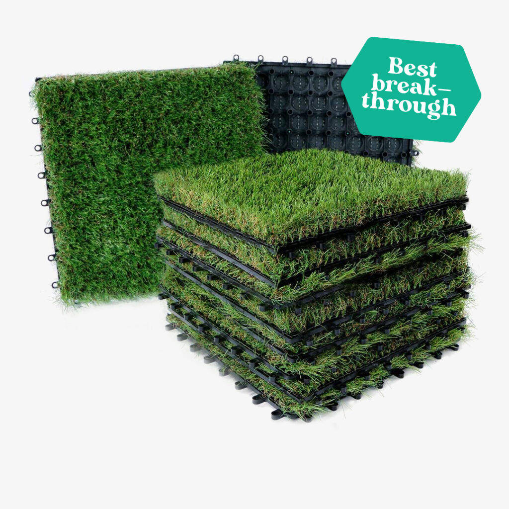 outdoor floor ideas: xkx turf artificial grass tiles